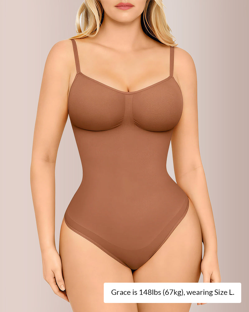 Body string sans couture avec contrôle du ventre et couverture du buste
