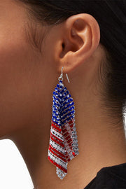 Patriotic American Flag Earrings for Independence Day