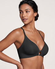 Seamless Front-Closure Wire-Free Racerback Bra