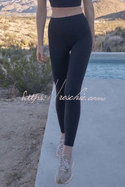 Legging de yoga coupe slim taille haute – longueur cheville