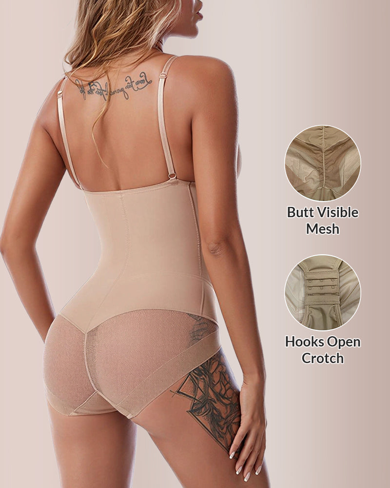 Built-In Bra Sculpt & Lift Seamless Shapewear Bodysuit