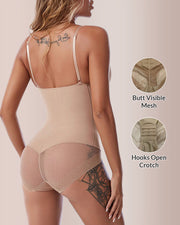 Built-In Bra Sculpt & Lift Seamless Shapewear Bodysuit
