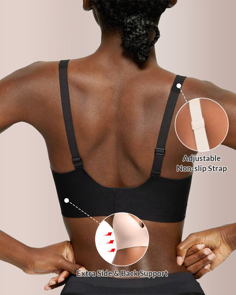 Deep V Seamless Lift Bra – Invisible Support, Natural Shape