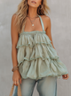 Tiered Ruffle Cami Top with Spaghetti Straps | Boho Chic