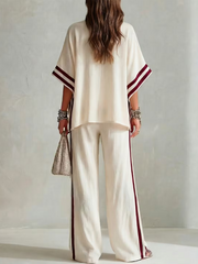 Bohemian Pants Set with Vibrant Printed Pattern
