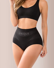 High-Waisted Seamless Ice Silk Shaping Briefs (6 Pack)
