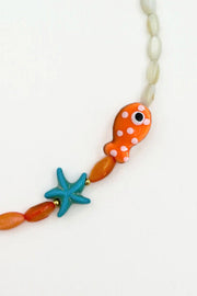 Polka Dot Clownfish Pendant Necklace