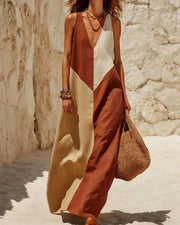 Sun Geometric Patchwork Dress