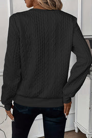 Women's Casual Zip-Up Sweatshirt with Round Neck