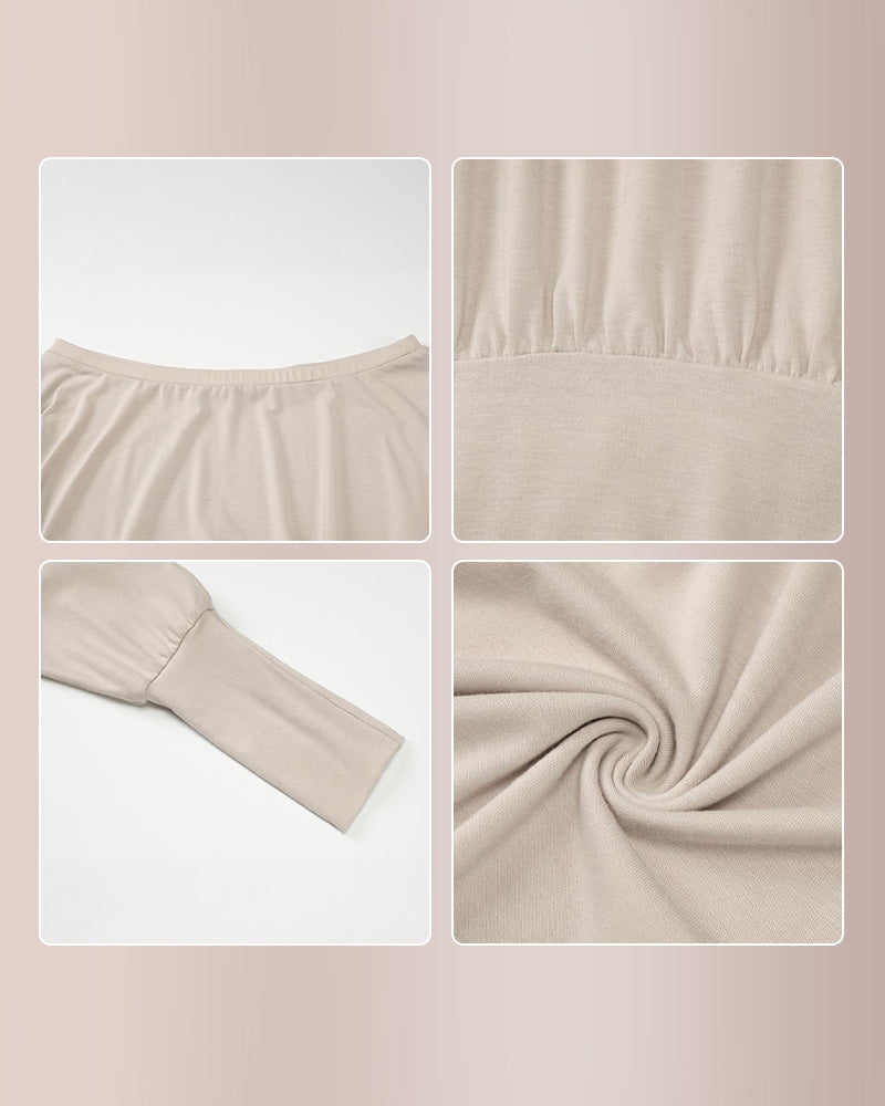 Off-Shoulder Dolman Sleeve Mini Dress for Women