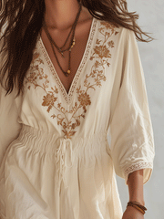 Floral Embroidered Boho Romper – Breezy Summer One-Piece