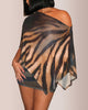 Sheer Asymmetrical Two-Piece Set