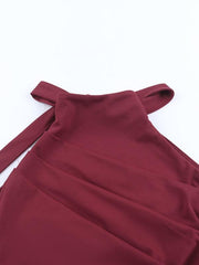 Elegant Chic Statement High Slit Backless Bodycon Gowns Dress, Slim-Fitting Design, Perfect for Formal Wear, Evening Wear & Special Occasions, Stylish Women's Clothing