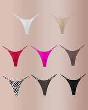 Animal Print Thin Strap Brief