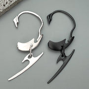 Boucles d'oreilles à crochet mécanique avec squelette à colonne vertébrale