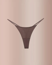 Animal Print Thong Underwear – Ice Silk Thin Strap
