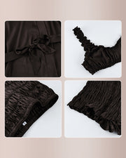 Textured 3-Piece Pajama Loungewear Set with Robe