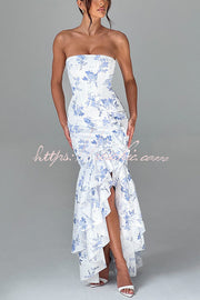 Off-Shoulder Sleeveless Slim Fit Maxi Dress