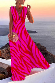 V-Neck Sleeveless Maxi Dress for Party & Vacation