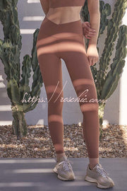 High Waist V-Cut Utility Yoga Leggings