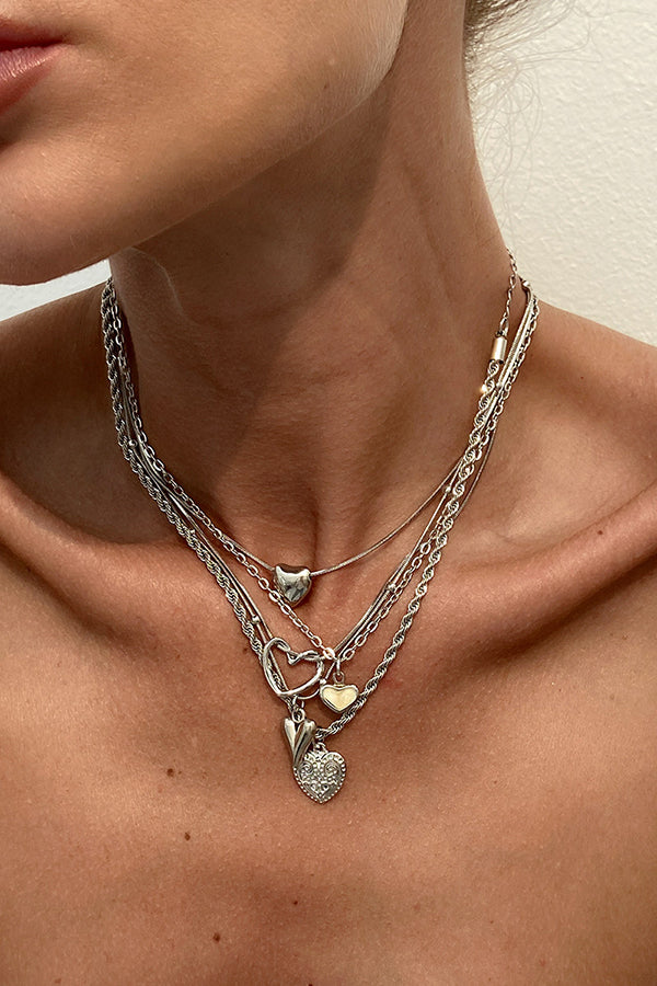 Multi-Layer Alloy Necklace – Sweet Stacked Style