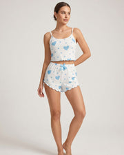 Sweetheart Ribbed Cami & Shorts PJ Set