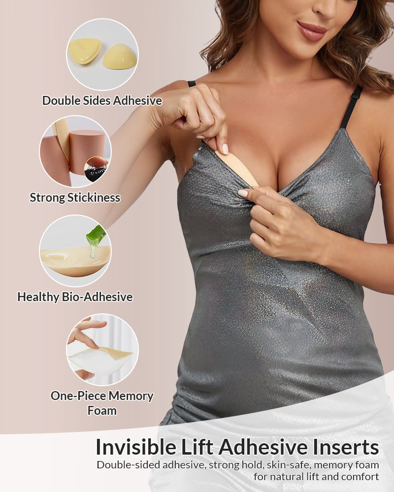 V-Shape Double-Sided Adhesive Push-Up Bra Inserts