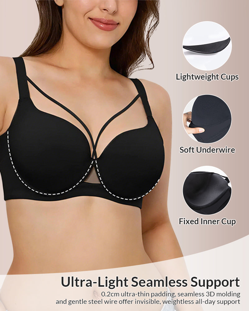 Plus Size Seamless Push-Up Bra – Lightweight Wire-Free Lift