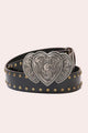 Ceinture de mode en cuir PU à rivets personnalisés