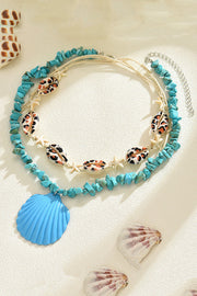 Collier pendentif coquillage de plage | Bijoux de style océan