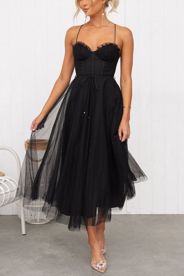 Chiffon Sleeveless Maxi Dress for Parties & Special Occasions