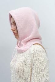 Knitted Wool Beanie with Neck Warmer – Women's Hat