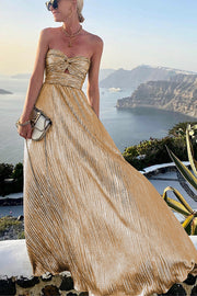 Off Shoulder Sequin Maxi Dress for Party & Vacation