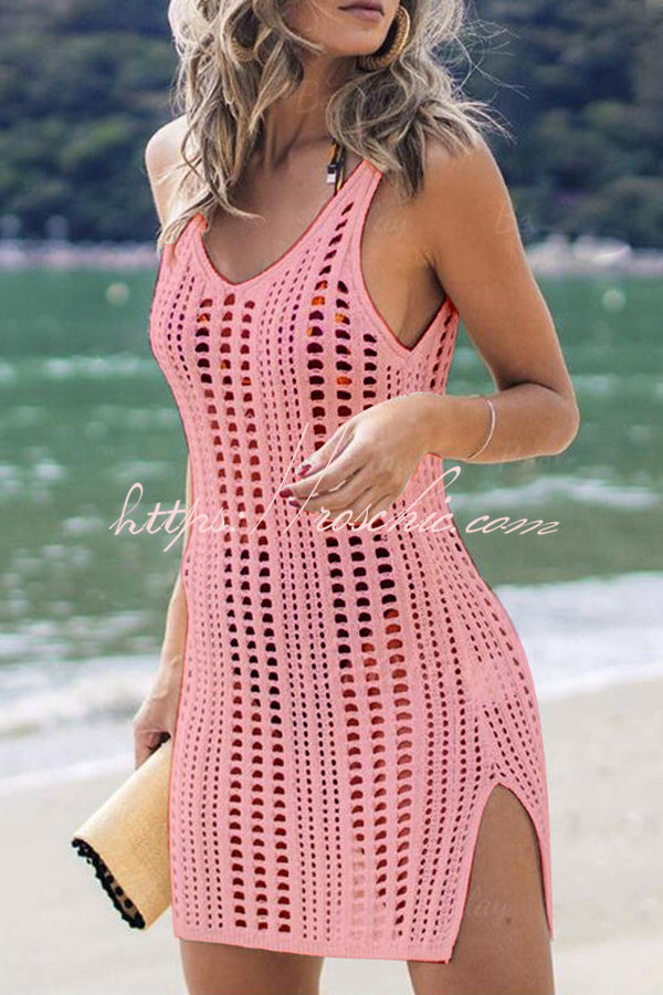 Crochet Cover-Up Dress | Beach Swimsuit Cover Up