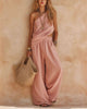 Casual One-Shoulder Ruched Set