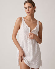 Breathable Hollow Cotton Slip Dress