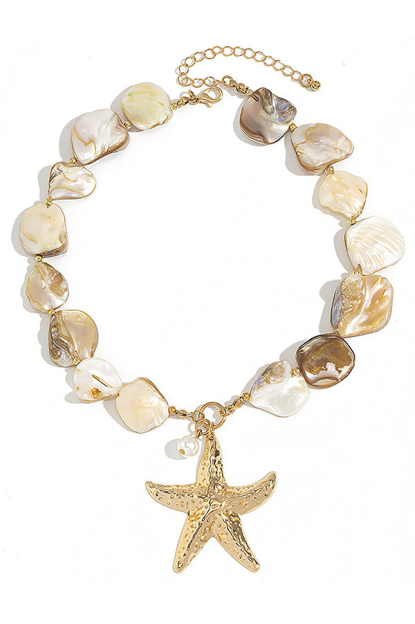 Starfish Shell & Pearl Jewelry Set – Summer Resort Style