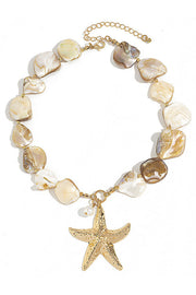 Starfish Shell & Pearl Jewelry Set – Summer Resort Style