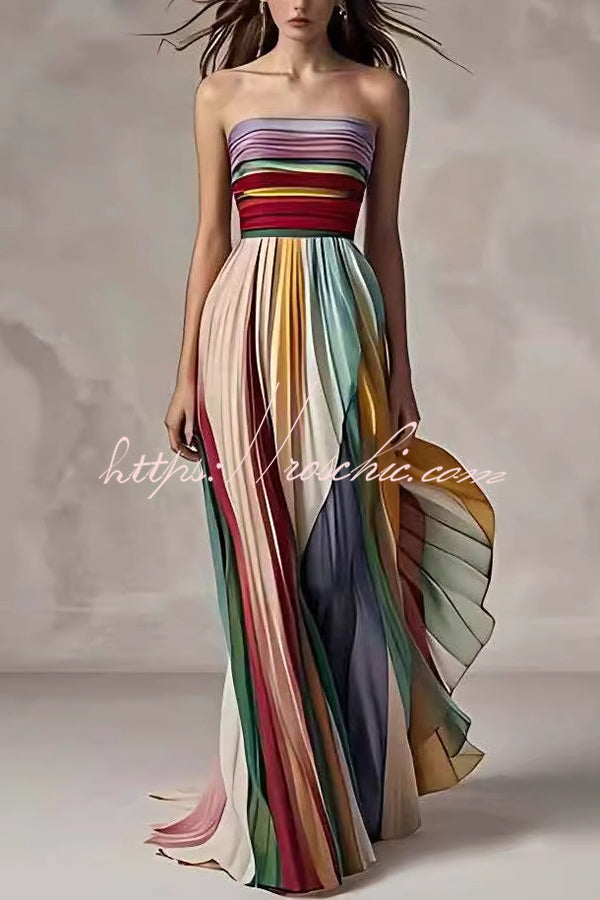 Off-Shoulder Maxi Dress – Slim Fit Sleeveless Party Gown