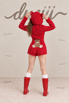 Duniii Plush Bear Face Slippers with Star Accents