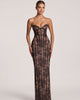 Lace Strapless Bodycon Maxi Dress