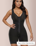 Zipper & Hook Body Shaper with Four-Way Stretch Fabric