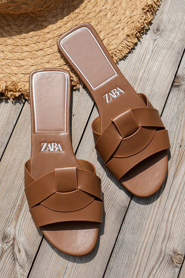 Cross-Strap Flat Sandals for Vacation & Casual Wear