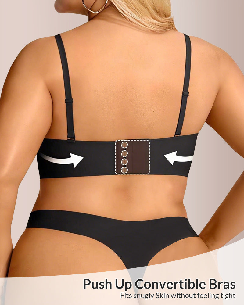 Strapless Wireless Back Smoothing Multiway Support Bra