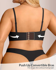 Strapless Wireless Back Smoothing Multiway Support Bra