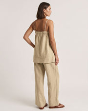 Puff Cami & Wide-Leg Pants Set