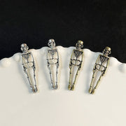 Boucles d'oreilles vintage squelette d'Halloween