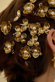 Pearl Flower Hair Clip – Vintage Court Style