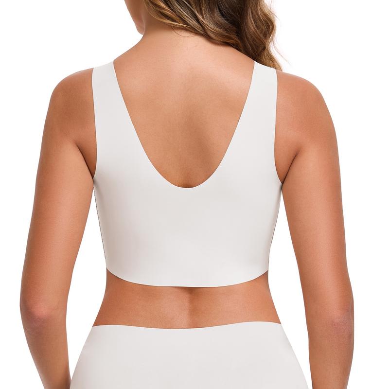 ubras Seamless Bras for Women Full Coverage Wireless Bralette Widen Straps Side Comfortable Breathable Smooth Pull On Bras Smart Size Fabric Stretchy Minimalist Basic Nude Lightweight Womenswear Soft Everyday Bra #summervibes