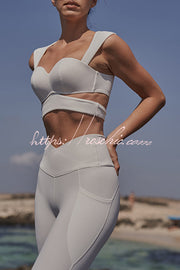 V-Waist Utility Yoga Leggings with Pockets